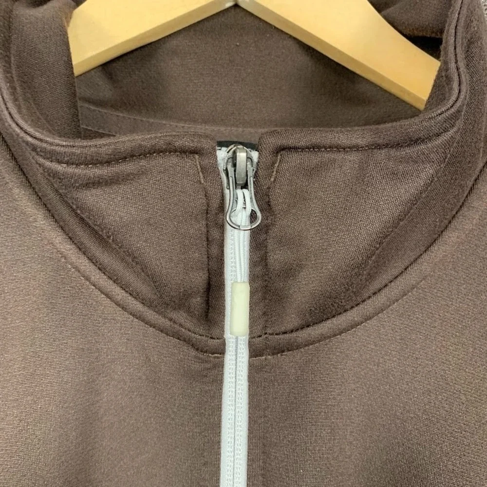 The North Face Full Zip Sweatshirt Teal/Brown Logo Athletic Gorpcore Men's XL